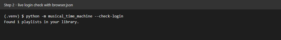 Live login check